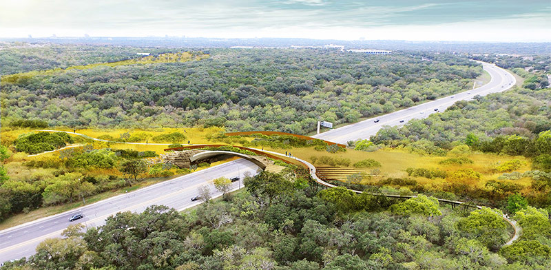 Proposed Hardberger Park Land Bridge Parkway Overview